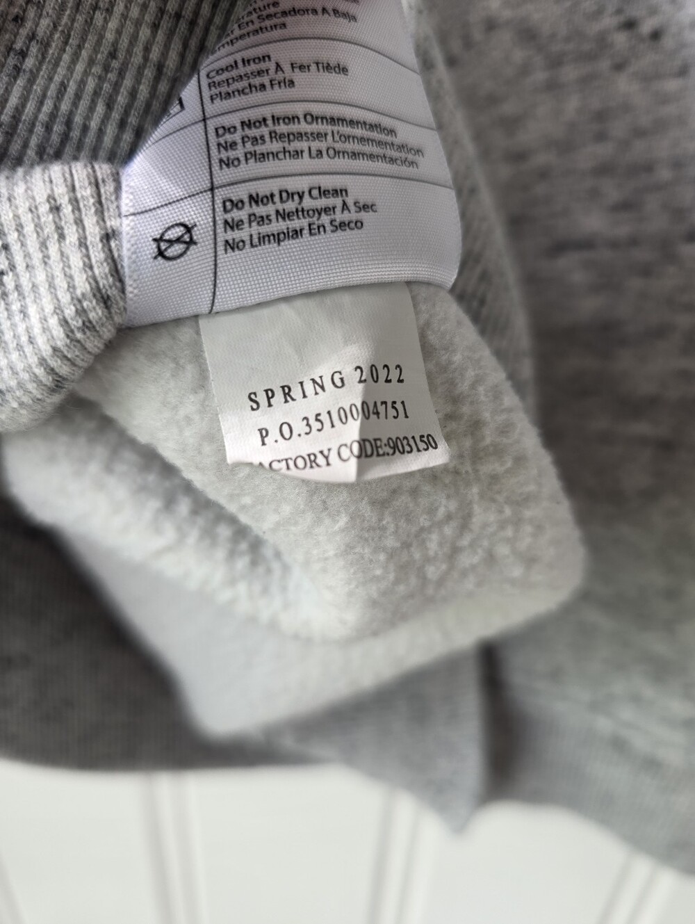 Carhartt Clarksburg Crewneck Sweatshirt Grey 104410-E07 Small (4-6) - Picture 9 of 9